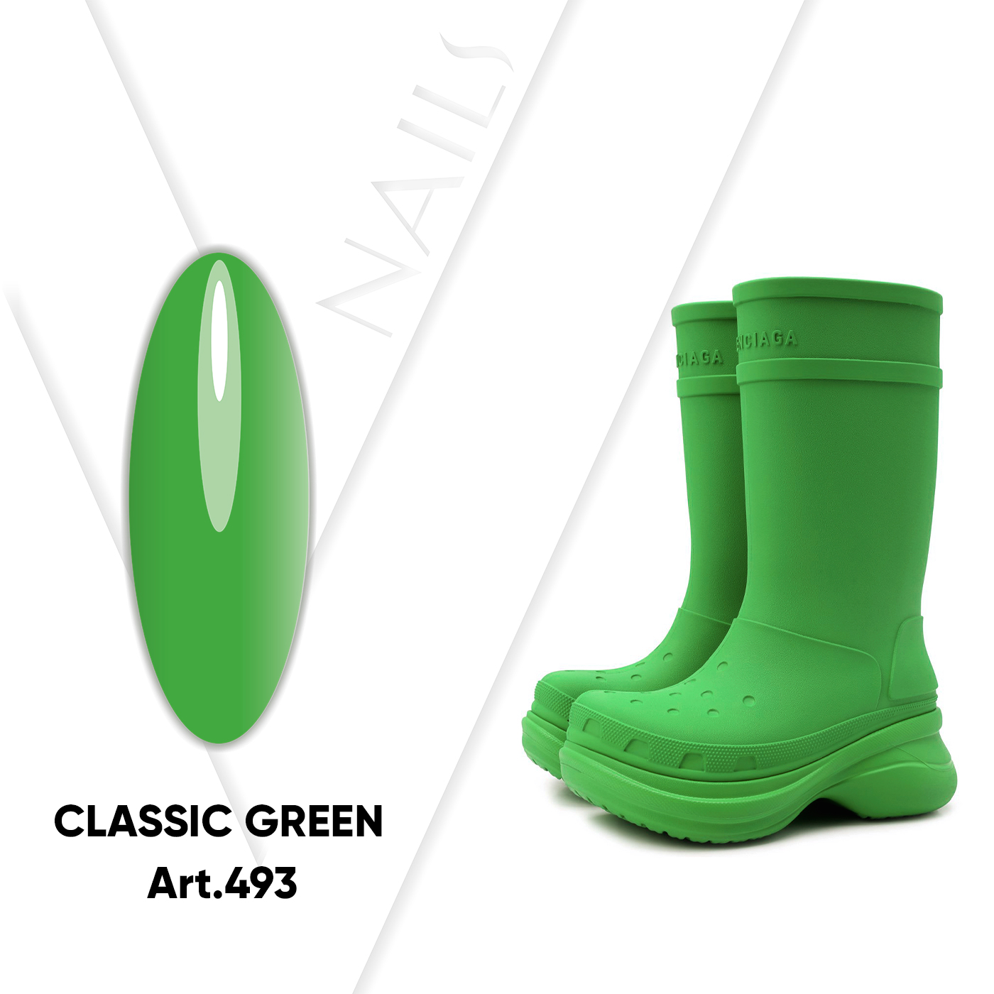 Vogue Nails -  Classic Green (10 )*